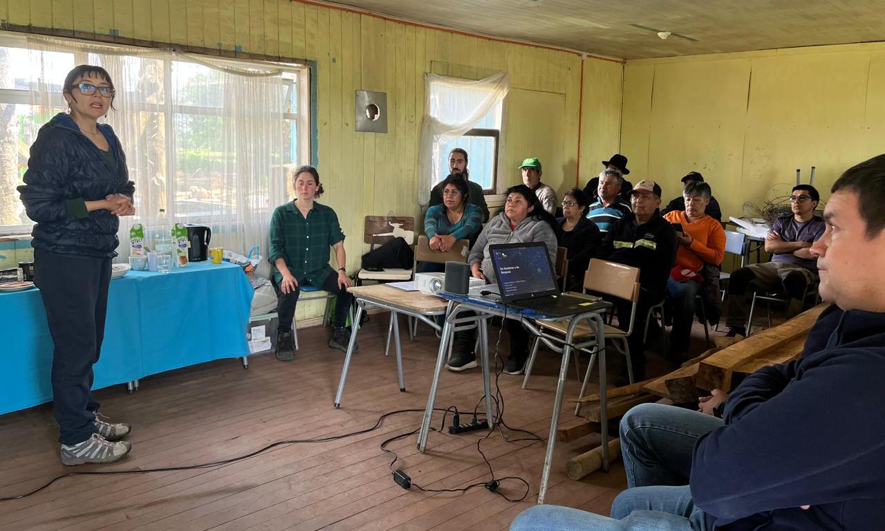 Bosquentrama, AIFBN y CONAF llegan a Carimallín para brindar asesoría forestal a la comunidad